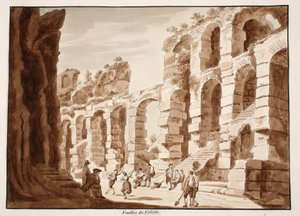 Opgravingen in het Colosseum, 1883